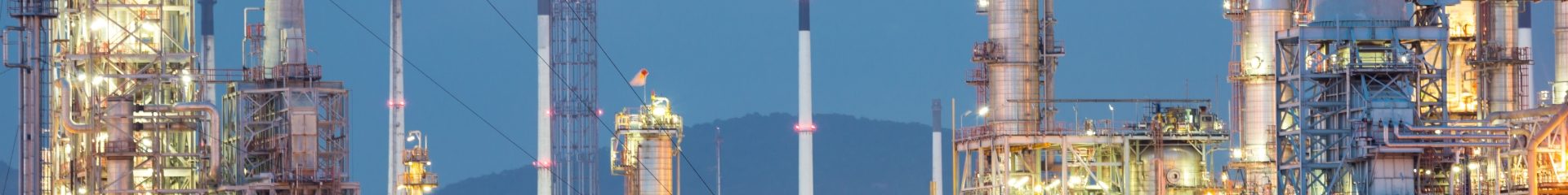 Factory packed column under a blue filter